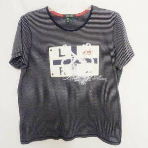 Lauren Ralph Lauren Striped Shirt Size Large